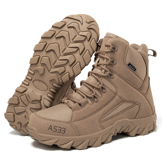 A533 Men's Genuine Leather Steel Toe Hiking Boots