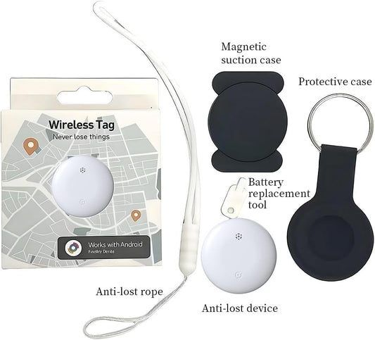 Android Smart Tracker Tag – Google Find My Device Locator for Car, Wallet & Luggage