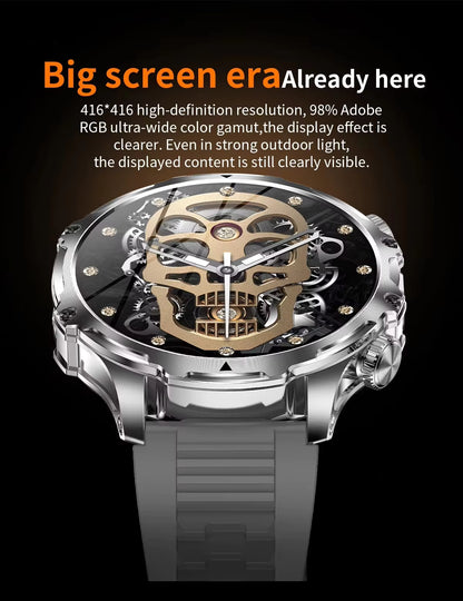 AK75 Military-Grade Smartwatch – With Earpods + Extra Strap