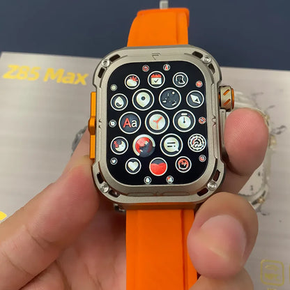 Z85 Max Smartwatch NFC Wireless Charging | IP68 Waterproof | 3 Straps  Included