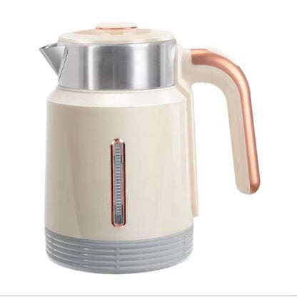 Power Crest 2.5L Electric Milk Boiling & Cooking Kettle – Black & Cream