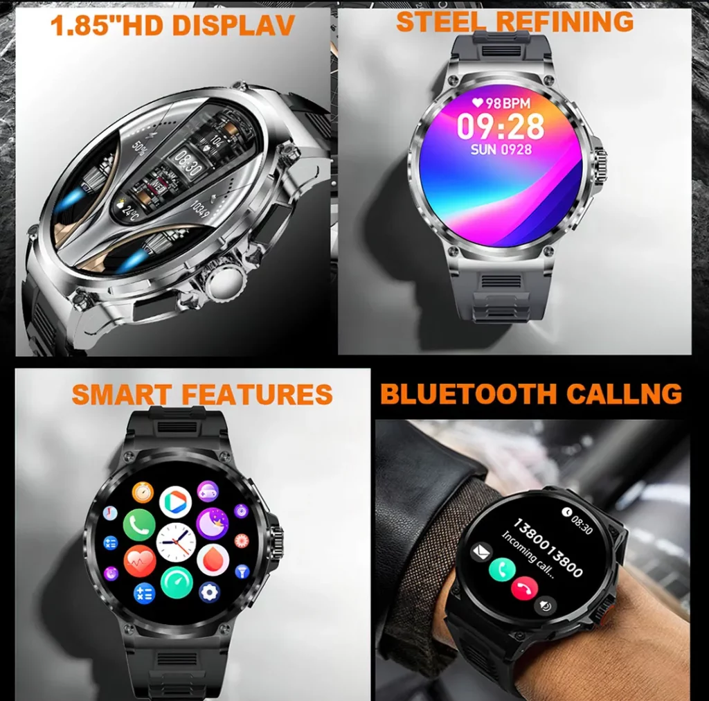 V69 Ultra HD Military Grade Smartwatch