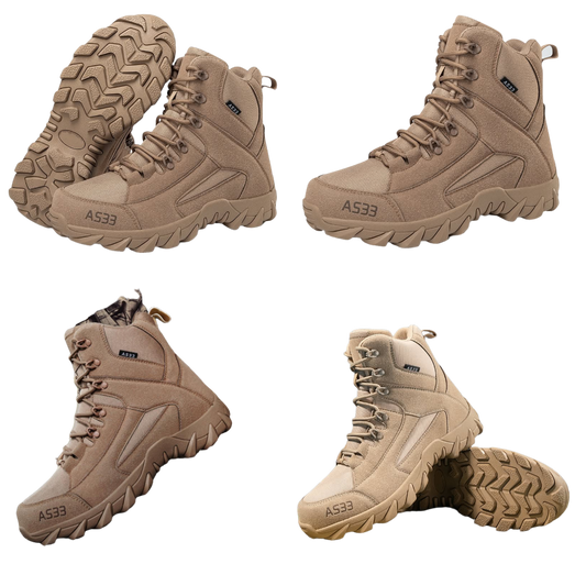 A533 Men's Genuine Leather Steel Toe Hiking Boots