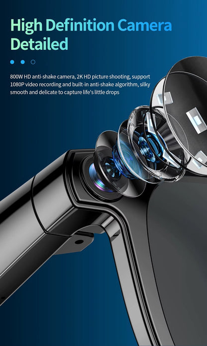 AI Smart Glasses with Video Camera & Real-Time Translation