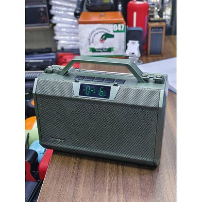 LN5216BT BigSound Boombest Wireless Bluetooth Speaker, Party Box With FM Radio Eq Digital Clock Usb SD Aux Input Extra Extra Bass