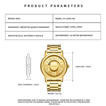 DOM Original Magnetic Wristwatch + FREE Bracelet