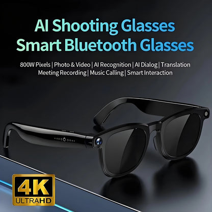 AI Smart Glasses with Video Camera & Real-Time Translation