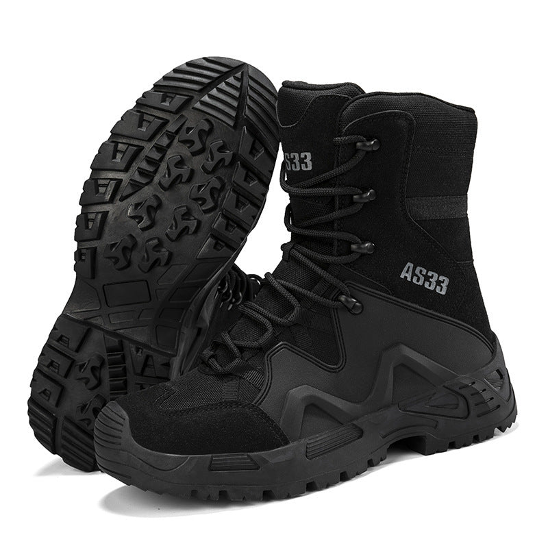 Men's Desert Cowhide Hiking Boots – Outdoor Trekking & Walking Ankle Shoes