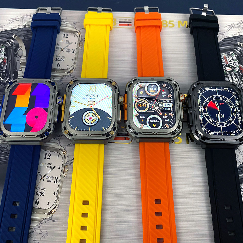 Z85 Max Smartwatch NFC Wireless Charging | IP68 Waterproof | 3 Straps  Included