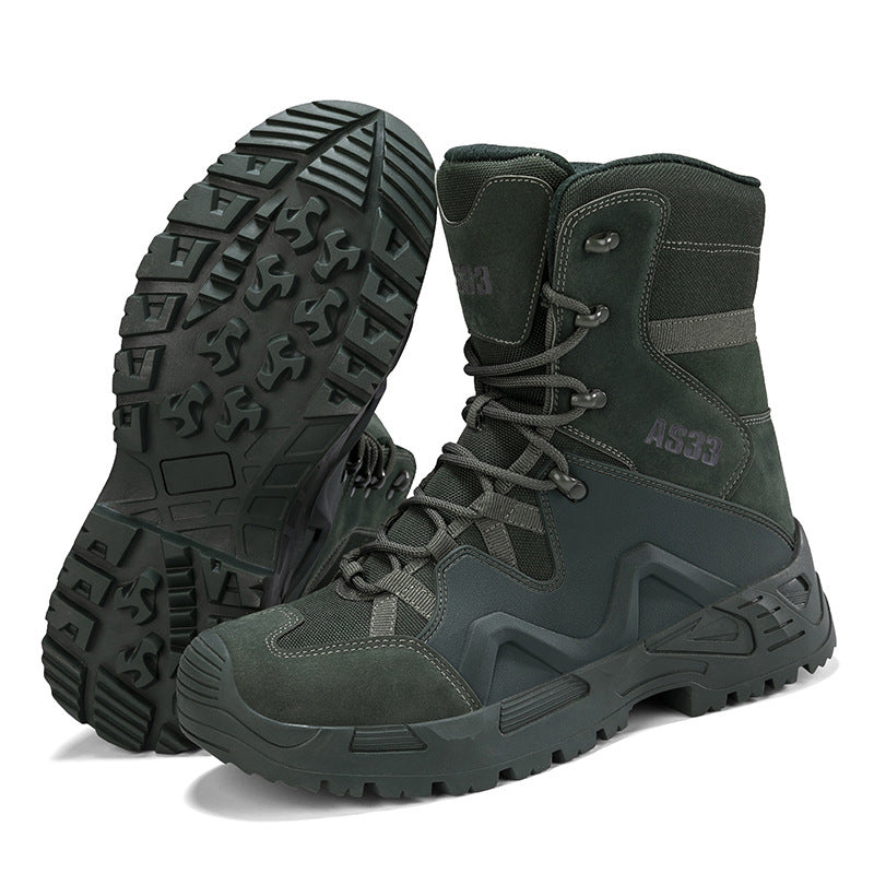 Men's Desert Cowhide Hiking Boots – Outdoor Trekking & Walking Ankle Shoes