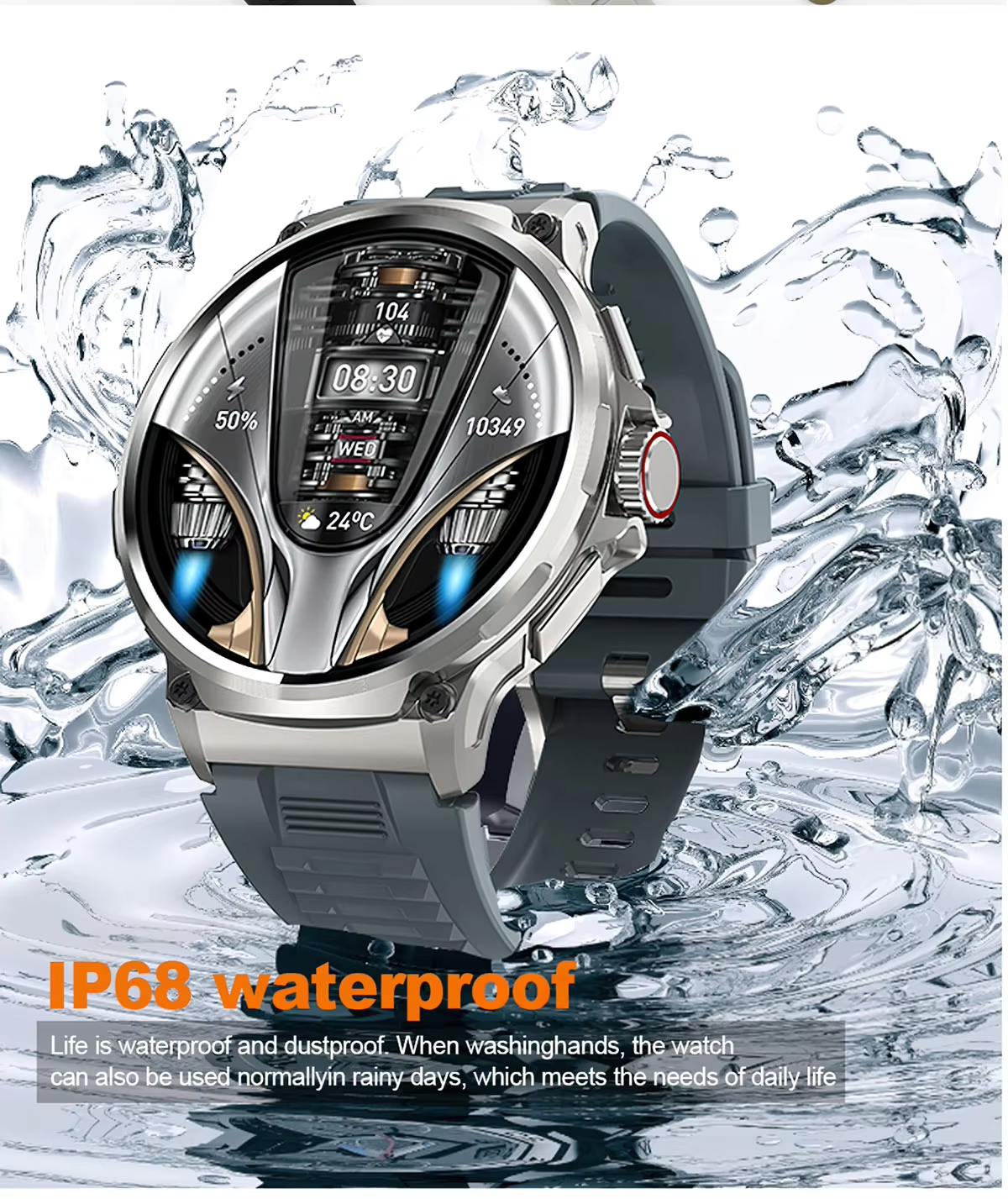 V69 Ultra HD Military Grade Smartwatch