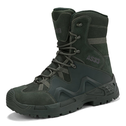 Men's Desert Cowhide Hiking Boots – Outdoor Trekking & Walking Ankle Shoes