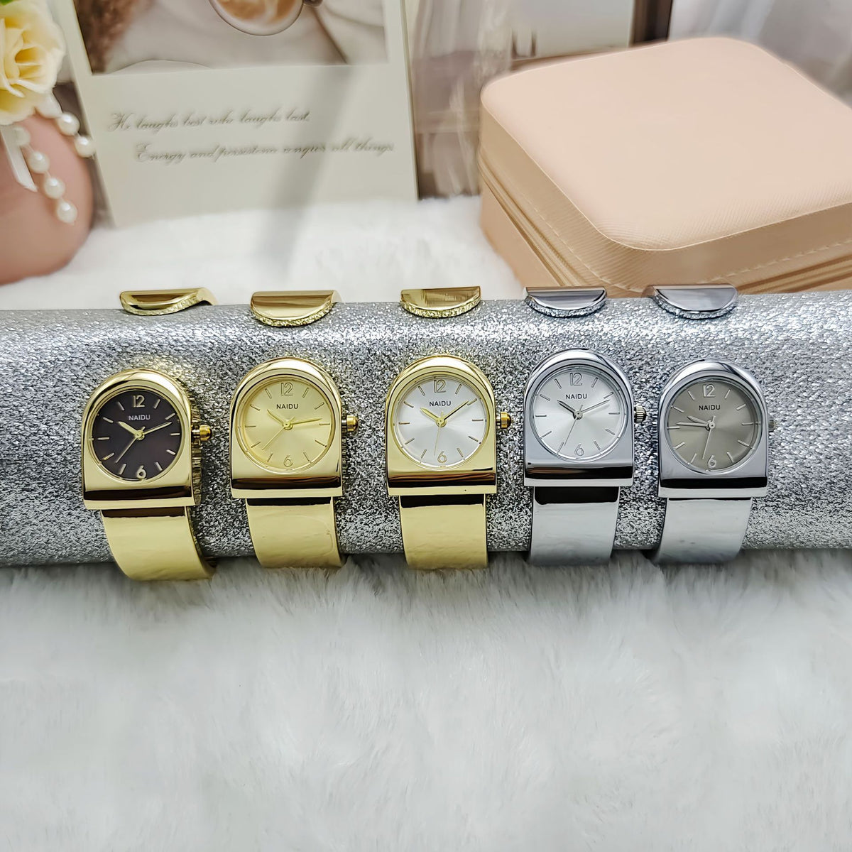 New Style Women's Open Bracelet Watch – Light Luxury Cuff Bangle
