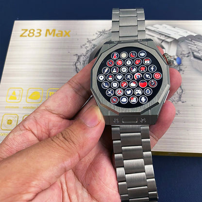 Z83 Max 1.52" Smartwatch | NFC | IP68 Waterproof | 3 Straps Included