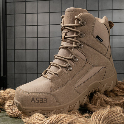 A533 Men's Genuine Leather Steel Toe Hiking Boots
