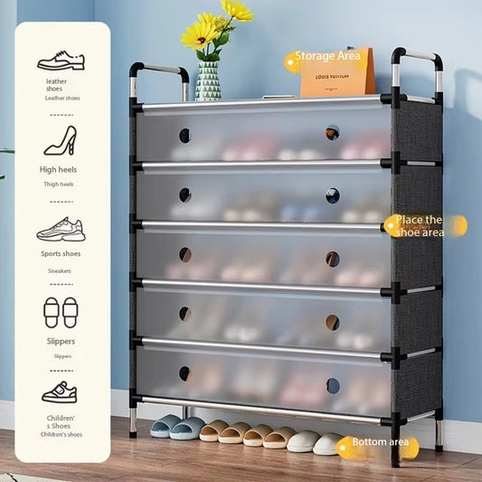 🏠 Modern Multi-Functional 5-Layer Corner Organizer Rack – Shoe, Coat & Towel Storage Stand