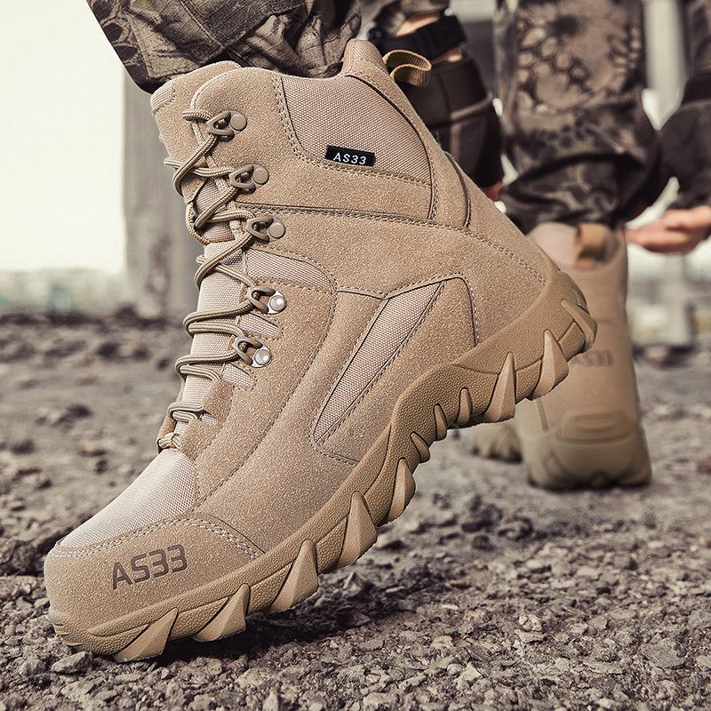 A533 Men's Genuine Leather Steel Toe Hiking Boots