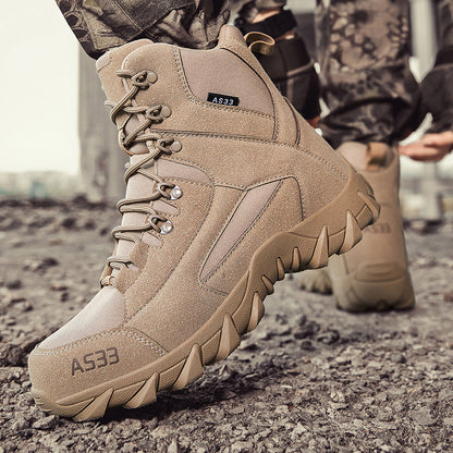 A533 Men's Genuine Leather Steel Toe Hiking Boots