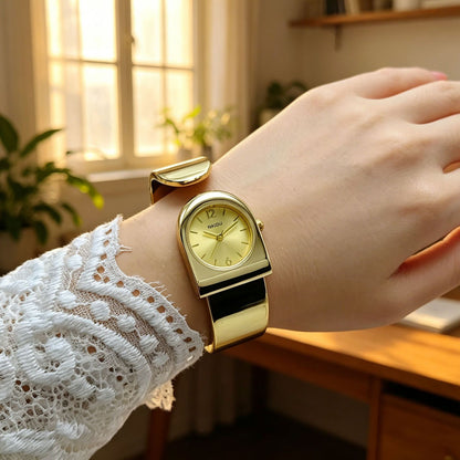 New Style Women's Open Bracelet Watch – Light Luxury Cuff Bangle