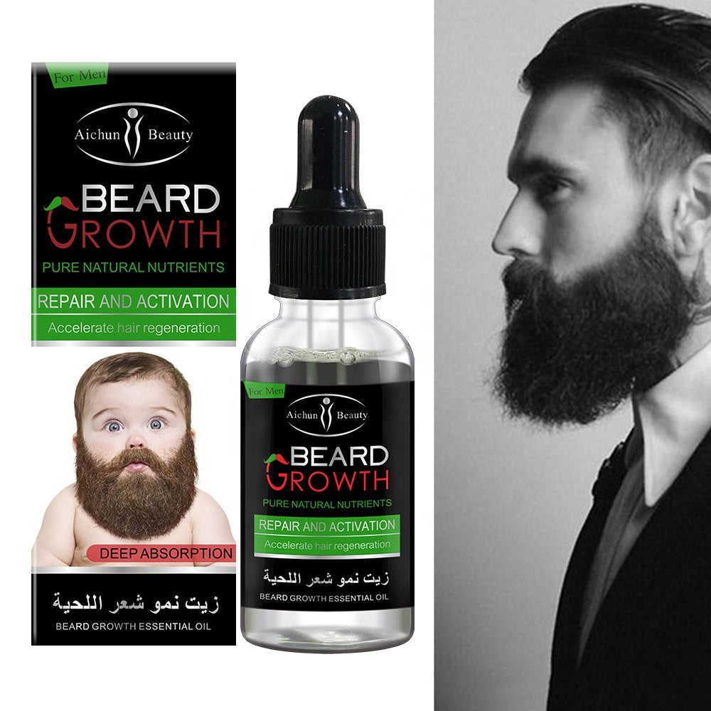 Organic Beard Growth Serum & Beard Oil for Men
