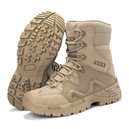 Men's Desert Cowhide Hiking Boots – Outdoor Trekking & Walking Ankle Shoes