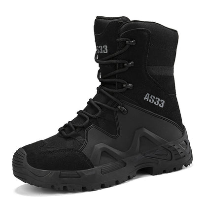 Men's Desert Cowhide Hiking Boots – Outdoor Trekking & Walking Ankle Shoes