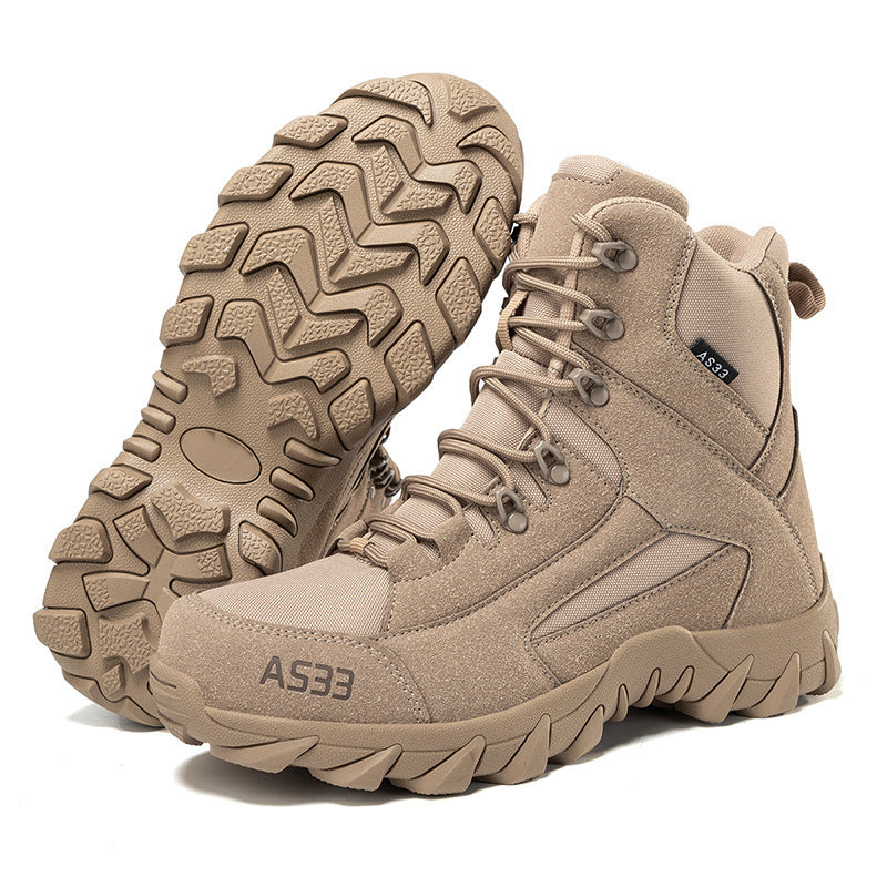 A533 Men's Multi-Terrain Tactical Work Boots – Slip-Resistant Outdoor Shoes