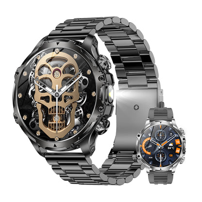 AK75 Military-Grade Smartwatch – With Earpods + Extra Strap