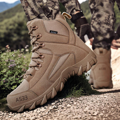 A533 Men's Genuine Leather Steel Toe Hiking Boots