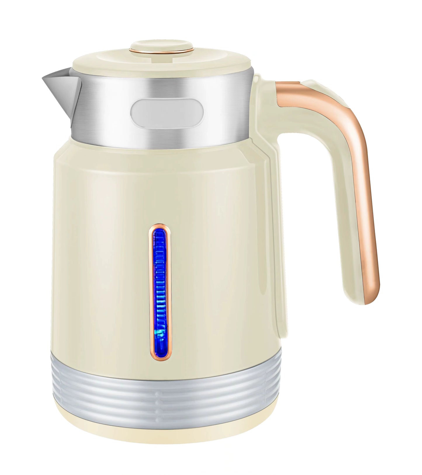 Power Crest 2.5L Electric Milk Boiling & Cooking Kettle – Black & Cream