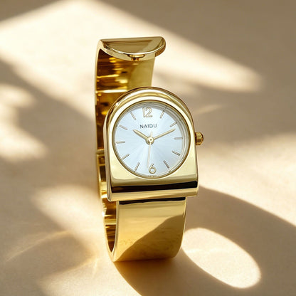 New Style Women's Open Bracelet Watch – Light Luxury Cuff Bangle