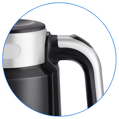 Power Crest 2.5L Electric Milk Boiling & Cooking Kettle – Black & Cream