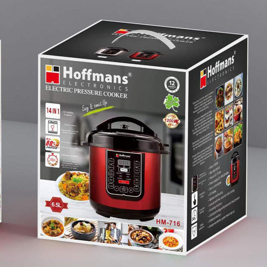 Hoffmans 14-in-1 Electric Pressure Cooker HM-716 – 6.5 Litres