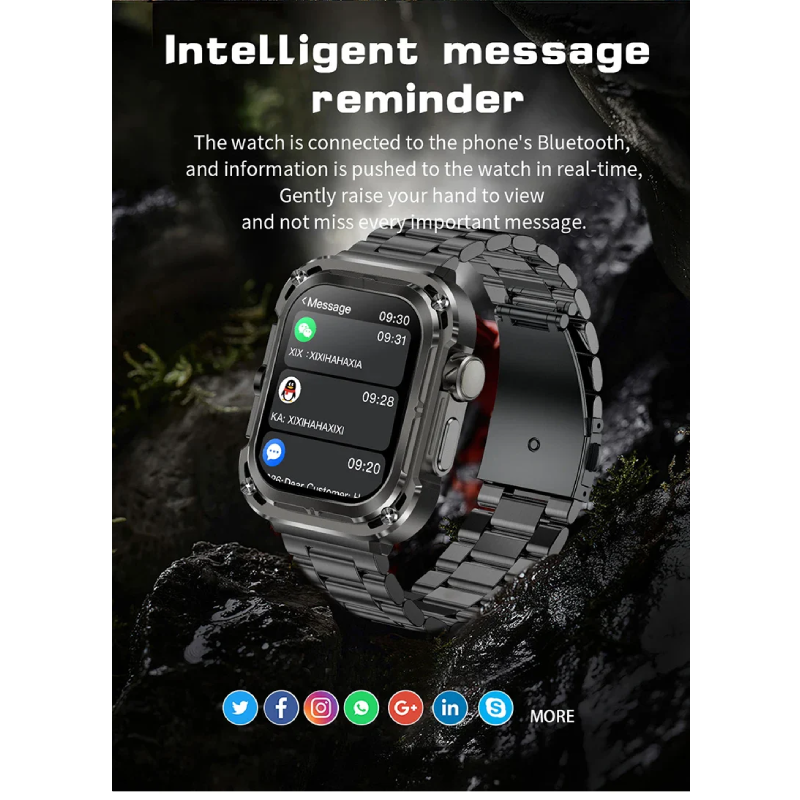 Z85 Max Smartwatch NFC Wireless Charging | IP68 Waterproof | 3 Straps  Included