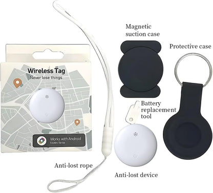 Android Smart Tracker Tag – Google Find My Device Locator for Car, Wallet & Luggage