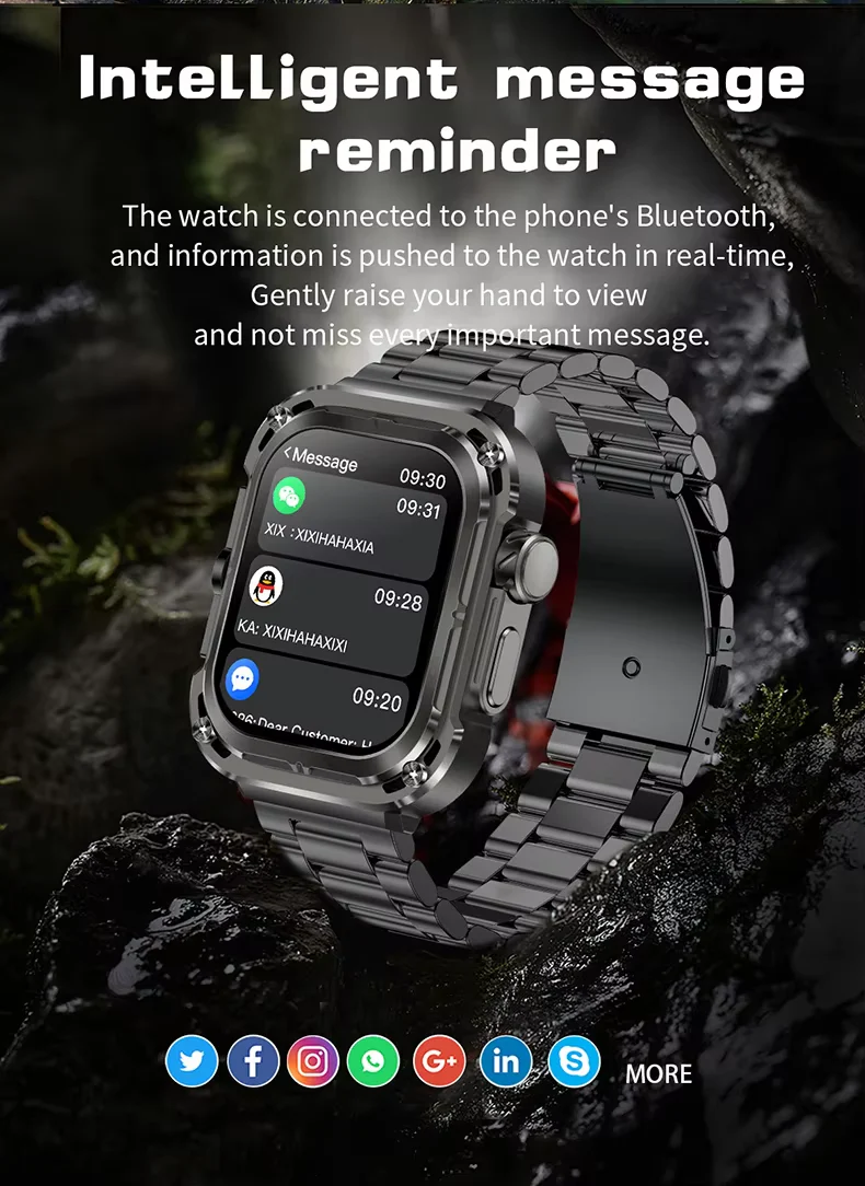 Z85 Max Smartwatch NFC Wireless Charging | IP68 Waterproof | 3 Straps  Included